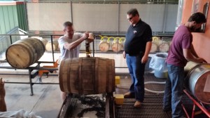 Drilling out the bung